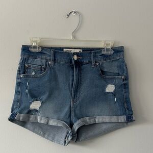Garage Light Blue Jean Shorts